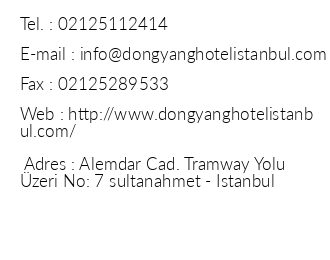 Dongyang Hotel iletiim bilgileri